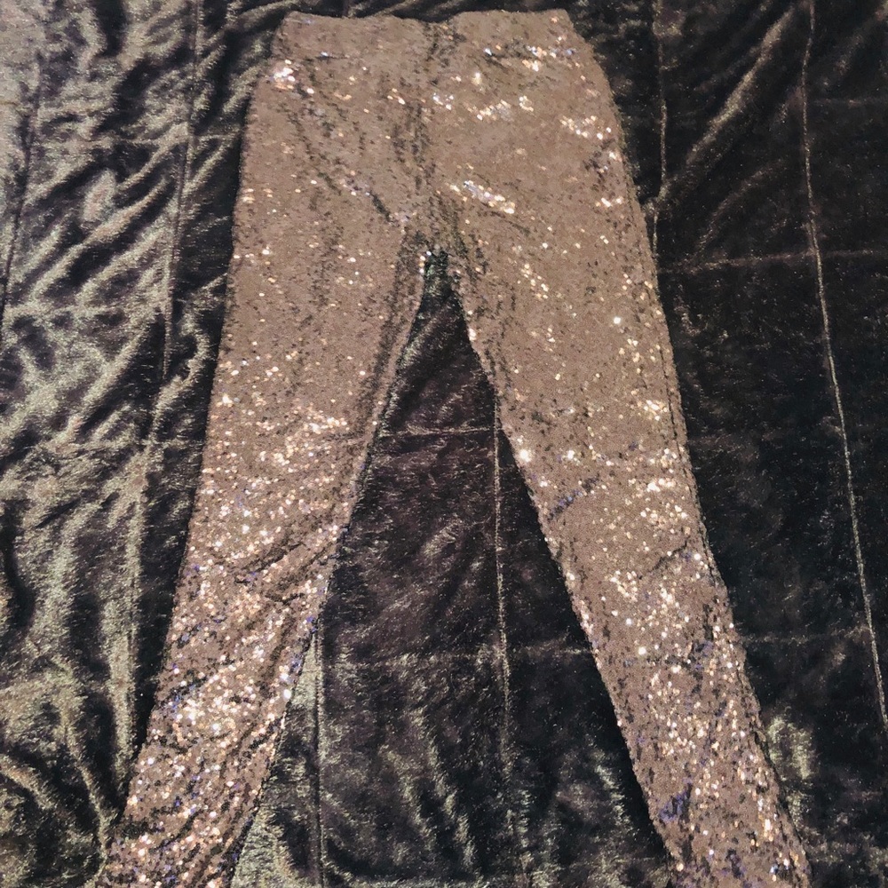 Black Sequined Legging